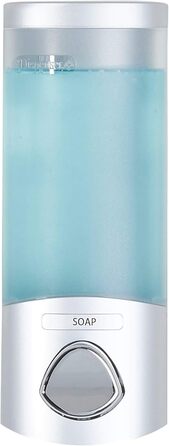 Дозатор для мила, гелю для душу та шампуню Better Living, хром, ABS-пластик, білий, однокамерний