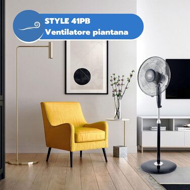 Вентилятор настільний Ardes STYLE 41 40 см, 3 швидкості, автоматичне обертання, білий
