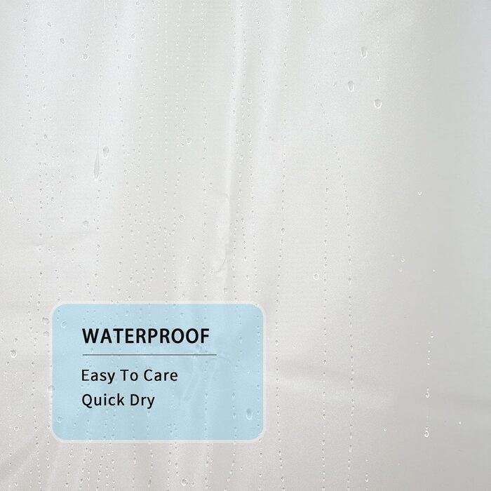 Шторка для душу YISURE, прозора, 120x200 см, з магнітною фіксацією, водонепроникна, для ванни