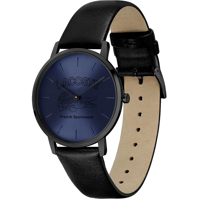 Годинник чоловічий Lacoste Crocorigin Analog Quartz синій - сталевий або шкіряний браслет