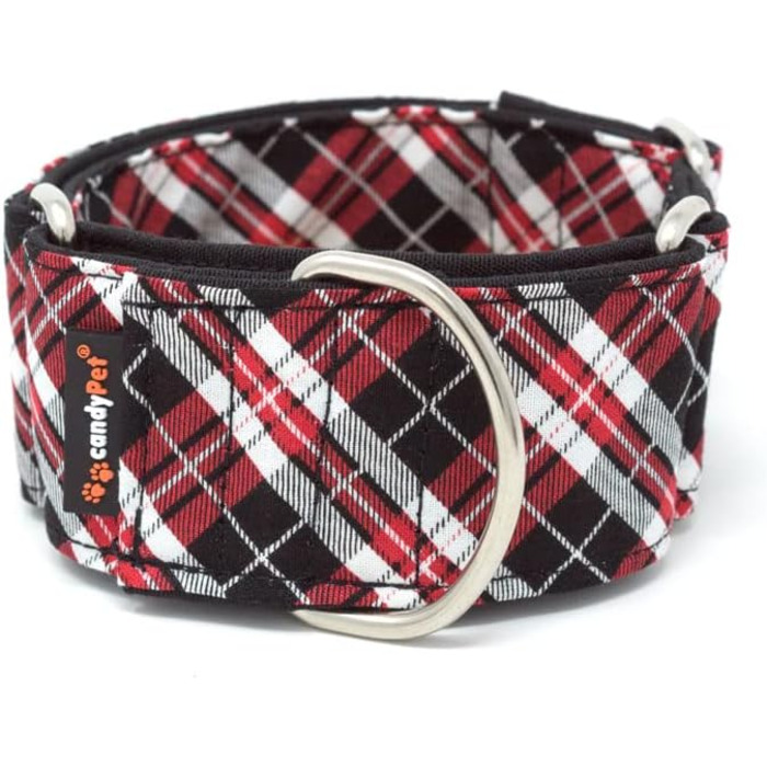 Нашийник для собак Martingale, розмір L, в клітинку (ширина 4 см, обхват 35-65 см)