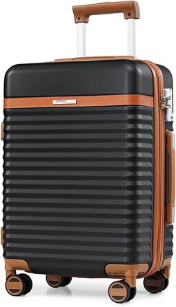 Чохол-валіза Joyway ABS, розширюваний, на 4 колесах з TSA-замком, набір (1 велика сумка, 1 косметичка, чорний, M)