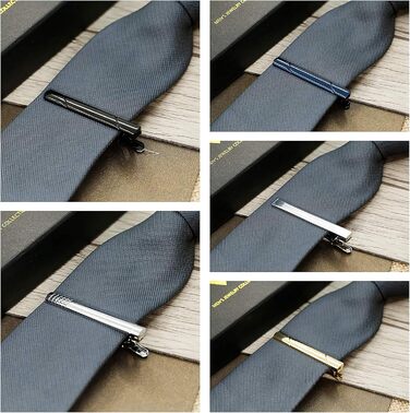 Набір затискачів для краватки YADOCA (4-10 шт.) мідні, класичні, для чоловіків, з подарунковою коробкою - ідеально для весілля та бізнесу