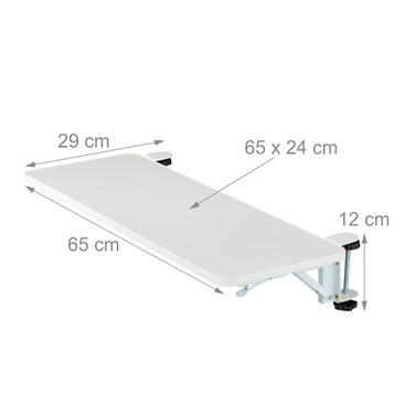 Relaxdays Desk Extension for Clipping On