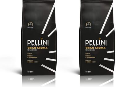 Кава в зернах Pellini N.9 Gran Aroma для еспресо, 1 кг (набір 2 шт)