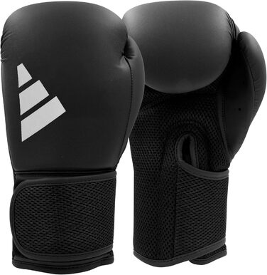 Боксерські рукавички Adidas Hybrid 25 - Початкова модель, чорний колір, 10 oz