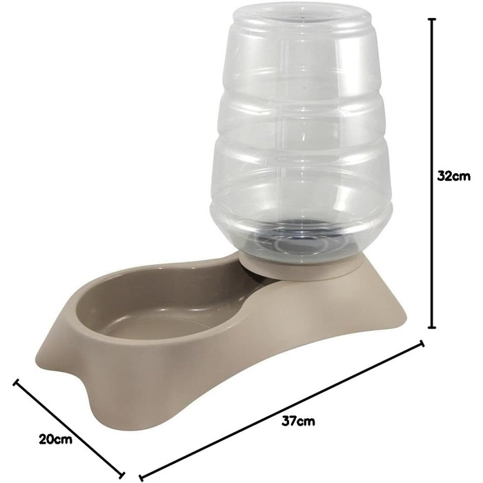 Диспенсер для води Kerbl Nuvola 3,8 л, Бежевий (миска, диспенсер) 81998