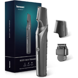 Триммер для тіла Kensen V-подібний чоловічий для гоління інтимної зони. Вологостійкий тілотриммер з насадками для ніг, грудей, пахв та зони бікіні.