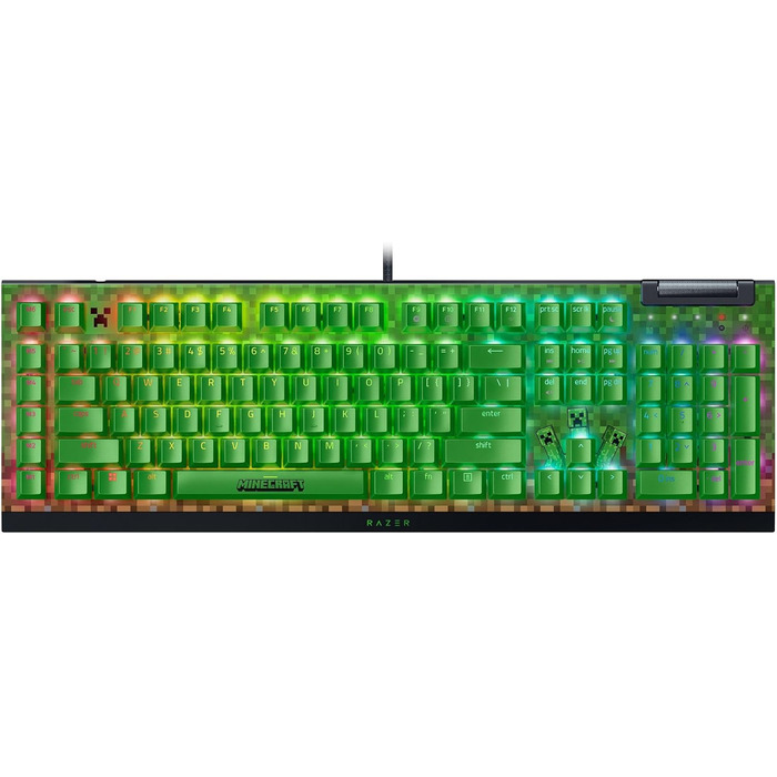 Механічна ігрова клавіатура Razer BlackWidow V4X з Green Clicky Switches (RGB Chroma, 6 макро-клавіші, Doubleshot ABS-клавіші, QWERTY US-розкладка)