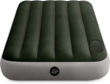 Надувний матрац Intex Dura-Beam Standard, Twin Size з інтегрованою помпою