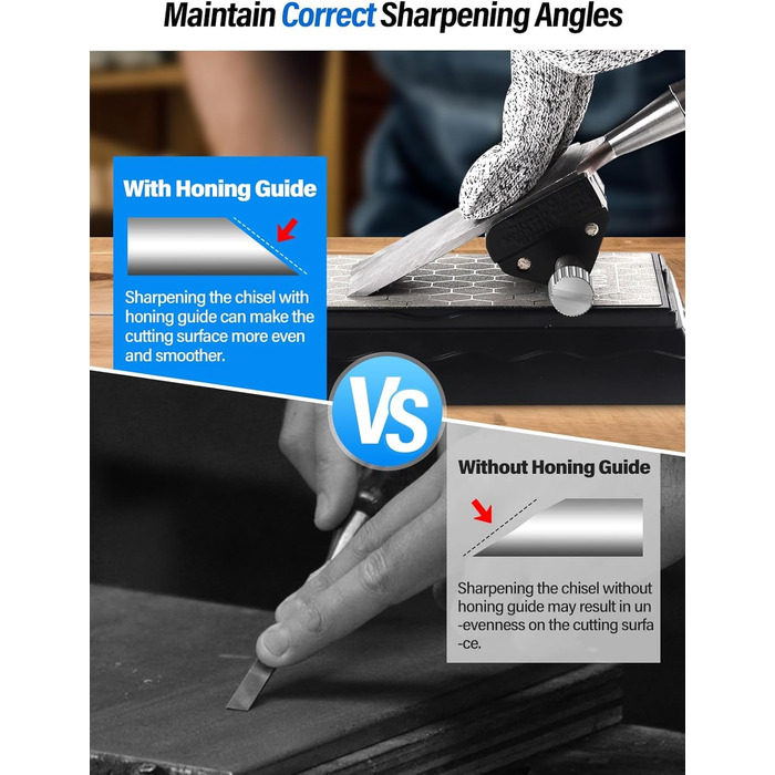 Двобічний алмазний точильний камінь Kalolary для ножів, ножниць, кухонних та туристичних інструментів (400/1000 гріт з доводкою)