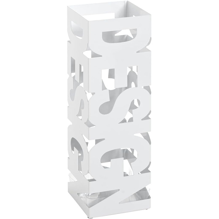 Підставка для парасольки HAKU Möbel, біла, металева, 16x48x16 см, сучасний стиль