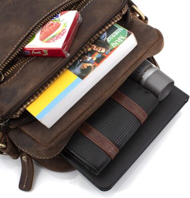 Чоловіча сумка через плече JOREY з натуральної шкіри - ідеальна для бізнесу, роботи та подорожей