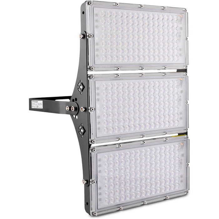 300W LED Floodlight 30000LM Spotlight, 3000K Warm White Floodlight - IP65 Waterproof Floodlight Outdoor Wall Lights for Garden, Terrace, Garage, Sports Field, Factory, Workshop