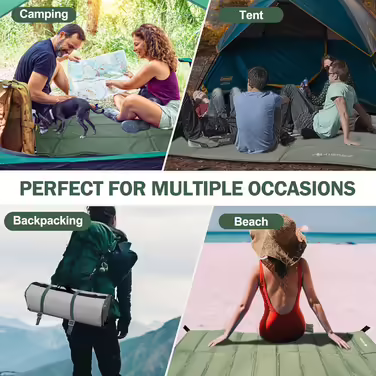 AYAMAYA Tent 4-6 People Waterproof, Pop-up Tents Family Tent [5 Windows] Huge Camping Tent Double-walled Throw Tent Shelter 6-Person Tent with Vestibule for Outdoor Sports, Picnic, Hiking, Travel