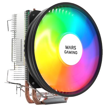 Mars Gaming MCPUARGB: RGB-охолоджувач для CPU з 2 тепловими трубками, 130W, PWM, тихий