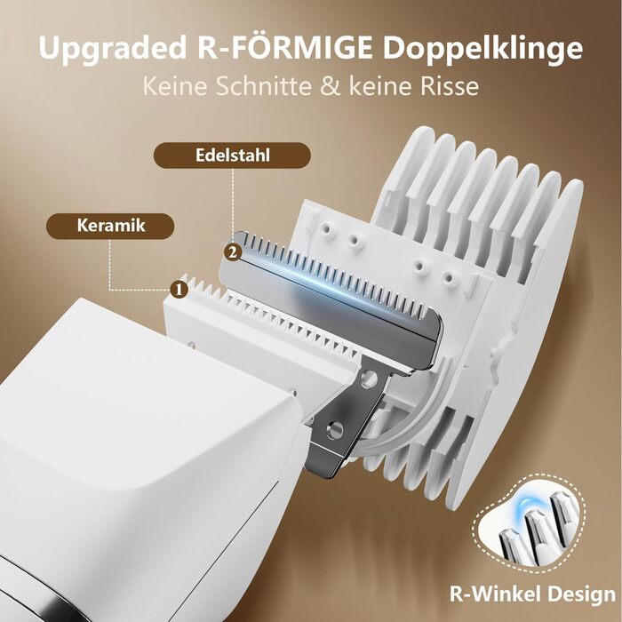 Електричний жіночий епілятор та тример 2-в-1 Intimrasierer, для догляду за тілом та зоною бікіні, вологостійкий, подарунок для жінок
