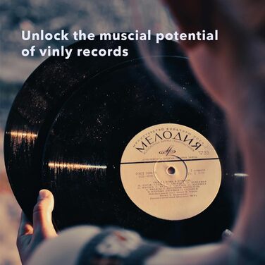 Набір для чищення вінілових платівок Mopiano: повний 4-в-1 очищувач для платівок, з м'якою замшевою щіткою, рідиною для чищення LP, щіткою для картриджів та нейлоновою щіткою