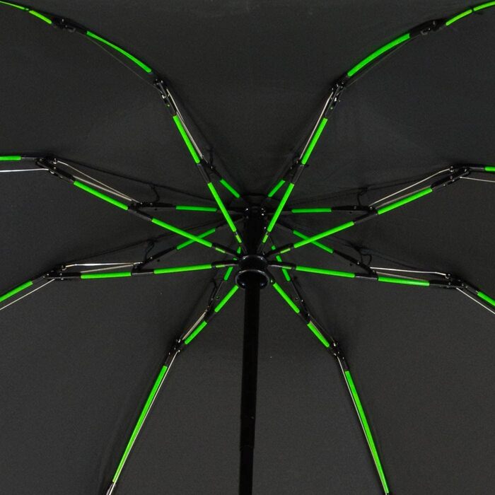 Чорно-зелений парасолька-тростина з великим куполом 106 см з фібергласу