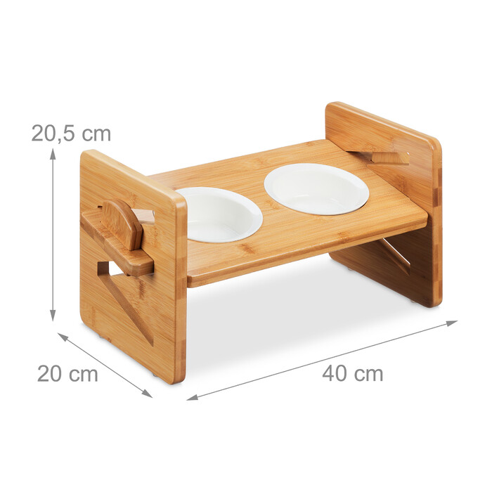 Relaxdays Adjustable Dog Feeder