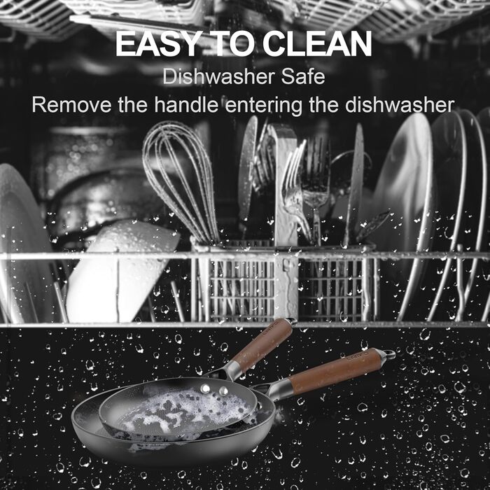 Набір сковорідок з чавуну 2 шт. (20.3 см та 30.5 см), антипригарне покриття, для плити та духовки