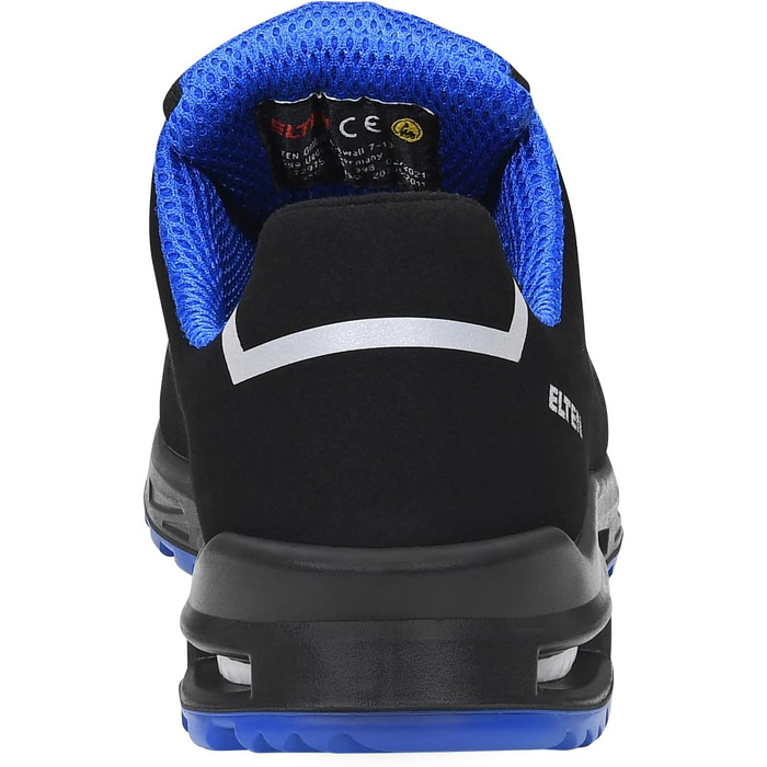 Робочі черевики ELTEN Impulse XXT Blue Low ESD S1: текстиль, пластикова капа, для жінок та чоловіків, чорний, 42 EU