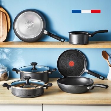 Набір сковорідок Tefal Ingenio So'Light (24/28 см), антипригарне покриття, 3 предмети