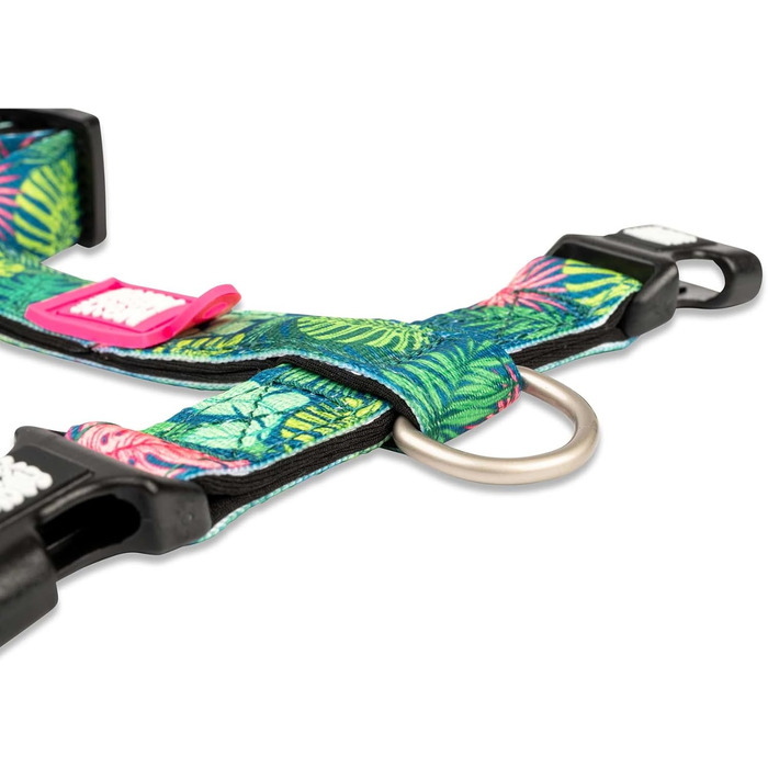 Нашийник для собак Max & Molly H-подібної форми, Ultracomfort, Tropical/M, з неопрену, для середніх собак, з м'якою підкладкою, безпечний та ультралегкий