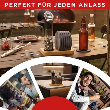 Відкривач для вина Wortek: професійний відкривач пляшок з тримачем для корок – ідеальний подарунок для поціновувачів вина