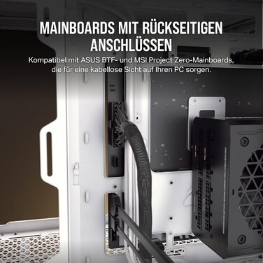 Корпус для ПК CORSAIR 2500D Airflow mATX - білий, без вентиляторів, двокамерний дизайн