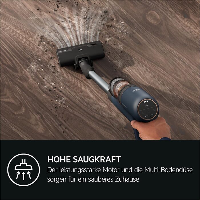 Бездротовий пилосос AEG Hygienic 7000: потужний, легкий, для алергіків, 40 хв роботи, 120 м², 5-ступенева фільтрація, для всіх поверхонь, автоматичний режим, з аксесуарами (2023)