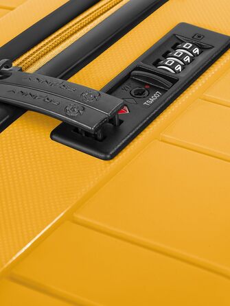 Набір валіз Franky Dallas 3.0 (3 шт.) | Жовтий, TSA-замок, 4 колеса, об'єм 36/60/92 л