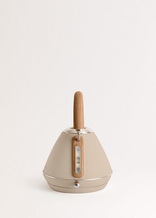 Retro Electric Kettle - Cream White - 1L Capacity, Fast Boil, Auto Shutoff, Anti-Scale Filter, Water Level Indicator