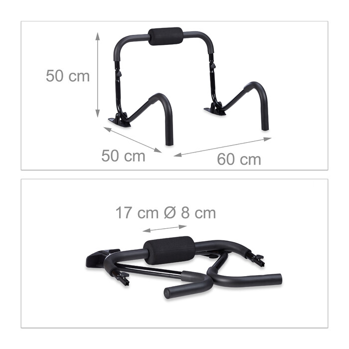 Relaxdays Ab Roller with Foot Support