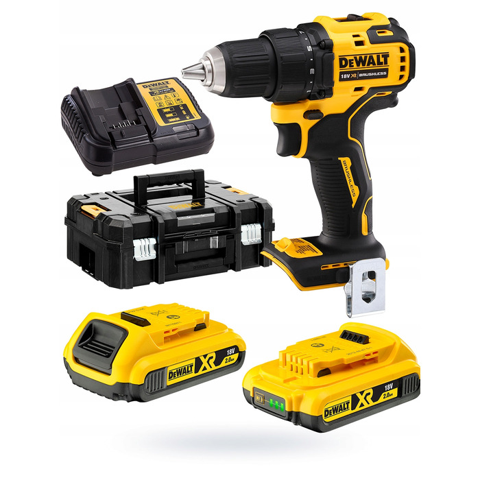 Акумуляторний шурупокрут DeWALT DCD708D2T TSTAK 18V, 65Нм, 2x2Аг, безщітковий