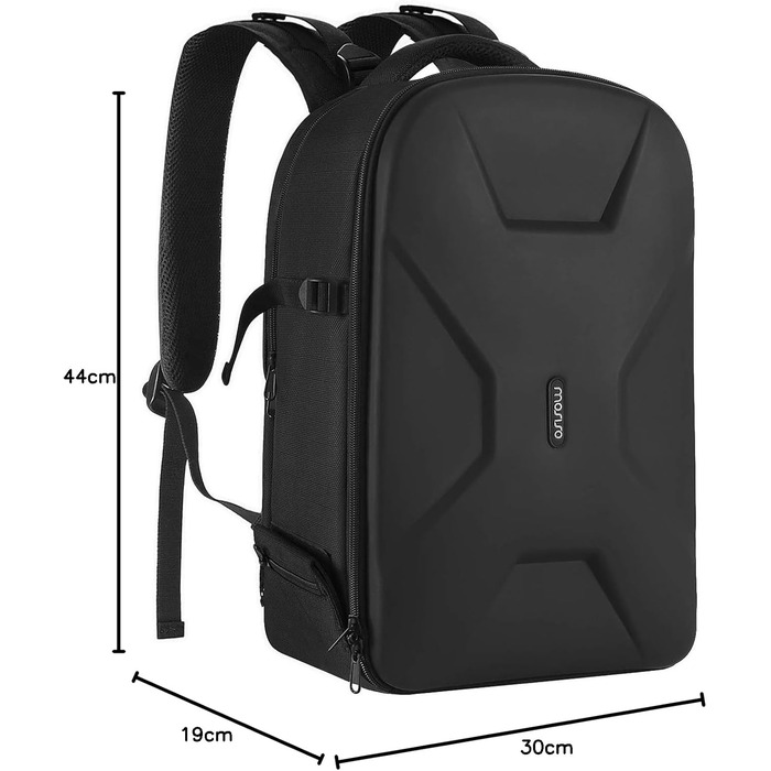 MOSISO Рюкзак для камери, DSLR/SLR/беззеркальна фототехніка, 15-16 дюймів, водонепроникний, з відділенням для штатива та ноутбука, сумісний з Canon/Nikon/Sony, чорний