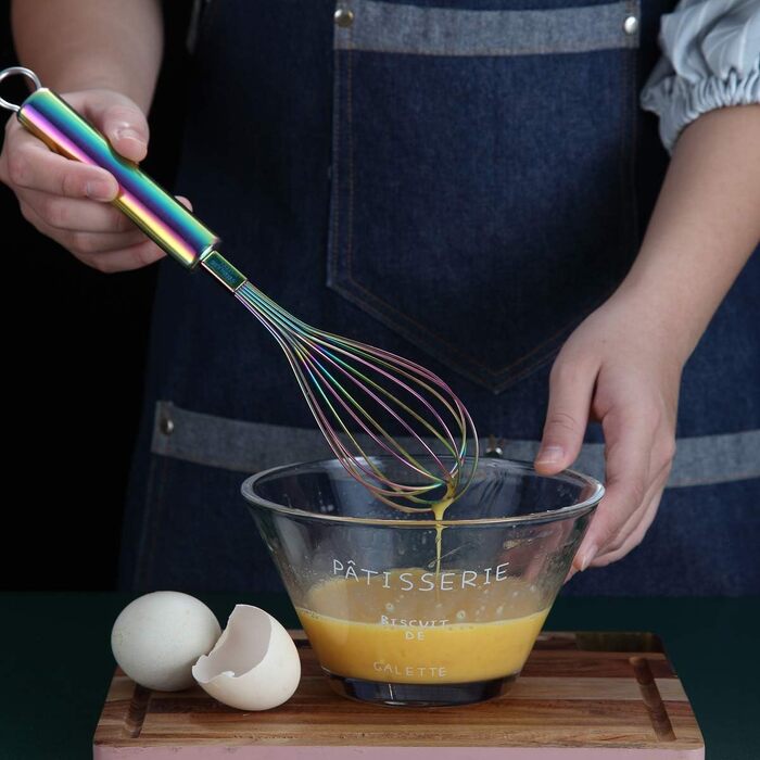 Набір міксерів-віників Kyraton з нержавіючої сталі (3 шт.) 8', 10', 12' - для кухні, приготування їжі, збивання