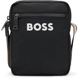 Чоловіча сумка через плече BOSS Catch 3.0 з контрастним логотипом та ременем з фірмовими смужками