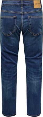 Джинси чоловічі Only Sons O&S Slim Fit Stone Washed Denim Stretch 33W/32L Середньо-сині