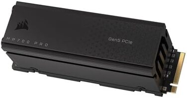 SSD Corsair MP700 PRO 4TB PCIe Gen5 x4 NVMe 2.0 M.2 2280 - Швидкість до 11700 МБ/с, TLC NAND, з кулером