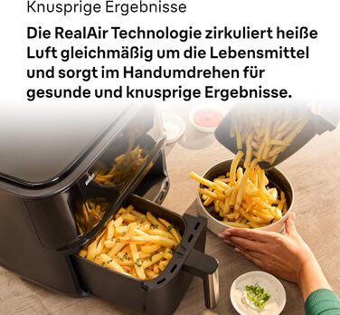 Фритюрниця електрична Braun TwinCook 3 TD3030IBK 8л (2 камери) з синхронізацією, 8 програм, чорна