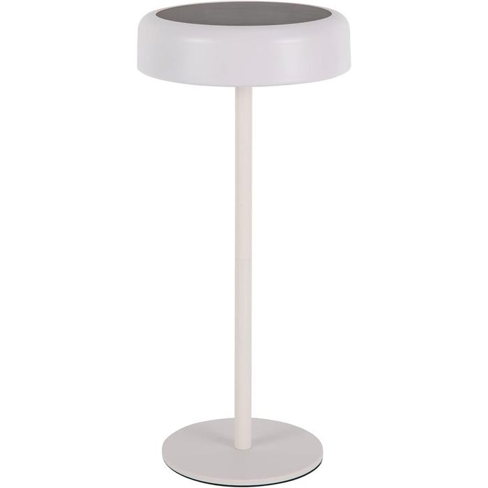 Настільна лампа на сонячній батареї з акумулятором LED, 2 шт. - Бездротова, з димером, сенсорна, біла, для дому та вулиці (IP44)