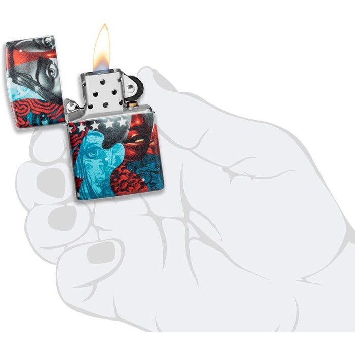 Запальничка Zippo Artist для дорослих, 540 Color, Tristan Eaton, універсальна