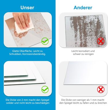 Дзеркальна плитка самоклеюча 15x15 см - 16 шт. для декору стін, ванної кімнати, шафи, вітальні, спальні