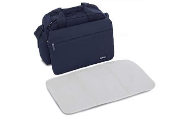 Дитяча сумка для мами та тата Inglesina My Baby Bag чорна, багатофункціональна пеленальна сумка з термовідділенням та органайзером