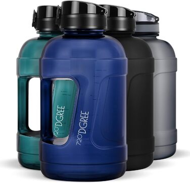 Фітнес-пляшка для води 720°DGREE uberBottle Jug 2300 мл, BPA-free, синя, з ручкою, для спорту та тренувань, герметична