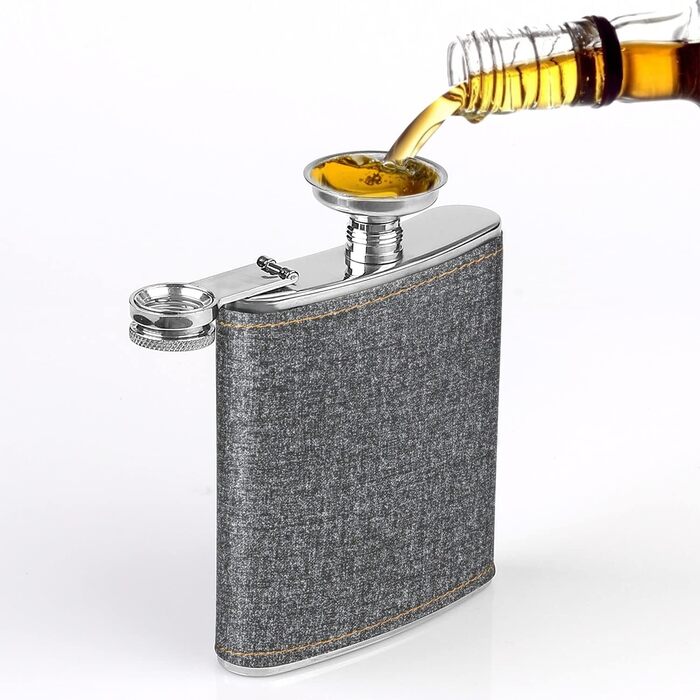 Набір фляга 260мл з нержавіючої сталі, фляга для віскі, міні-фляга, подарунок (зелена)