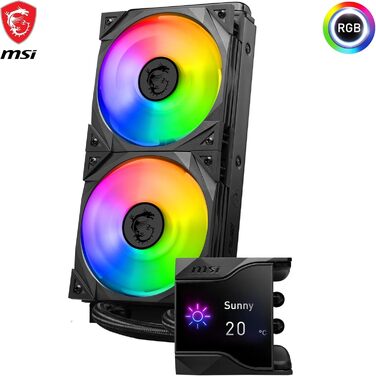 MSI MAG CoreLiquid I AIO: 240мм водяне охолодження для CPU з RGB підсвічуванням, підтримка Intel/AMD