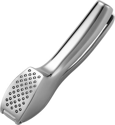 Houlime Garlic Press – stainless steel, easy to clean, easy to squeeze, professional garlic mincer with 5-year warranty, HHLM001
