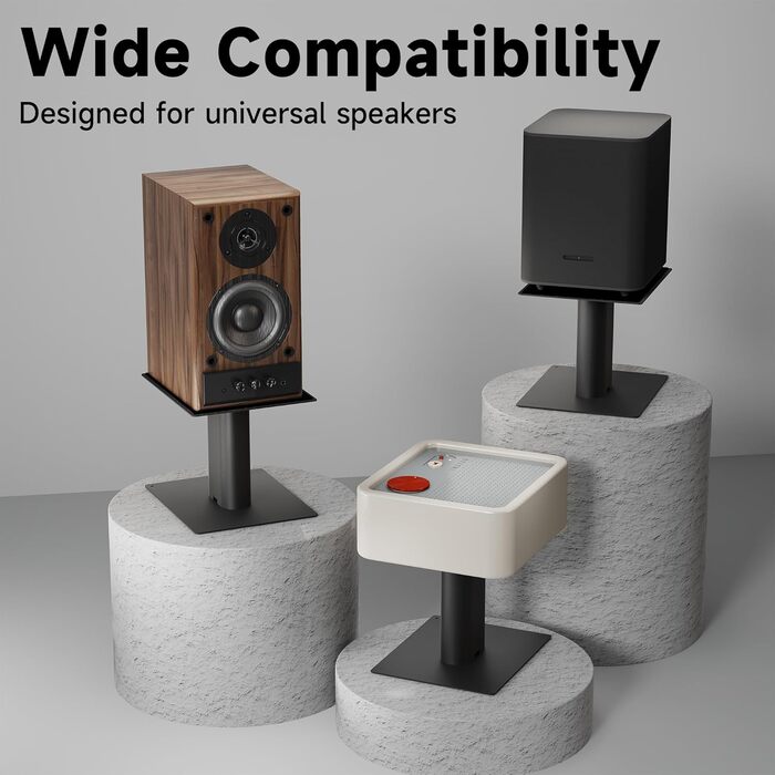 Підставка для колонки Suptek, 2 шт., чорний колір, 20 x 16.5 см, SDM003MB L-Schwarz